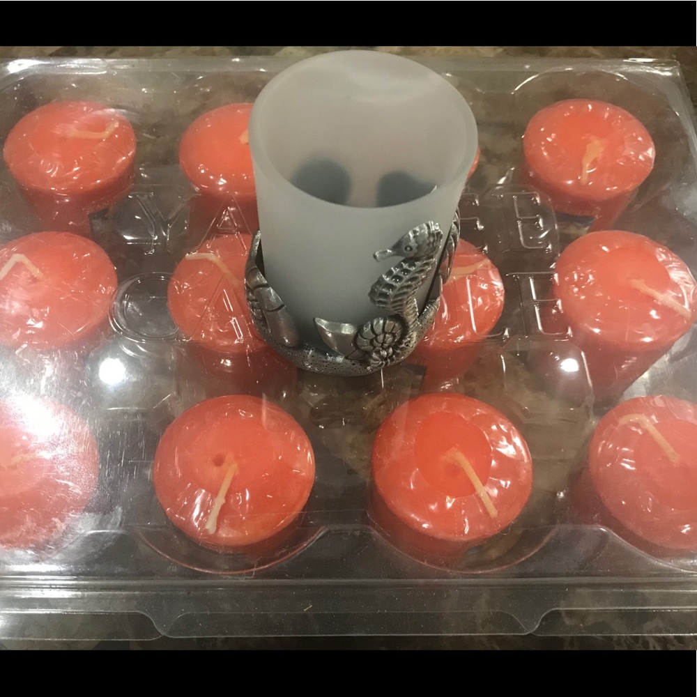 🛑SOLD⛔️Yankee Candle Votive Holder Candles Set